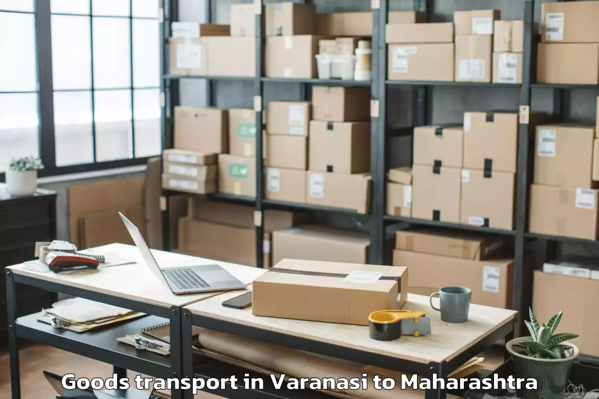 Reliable Varanasi to Nawapur Goods Transport